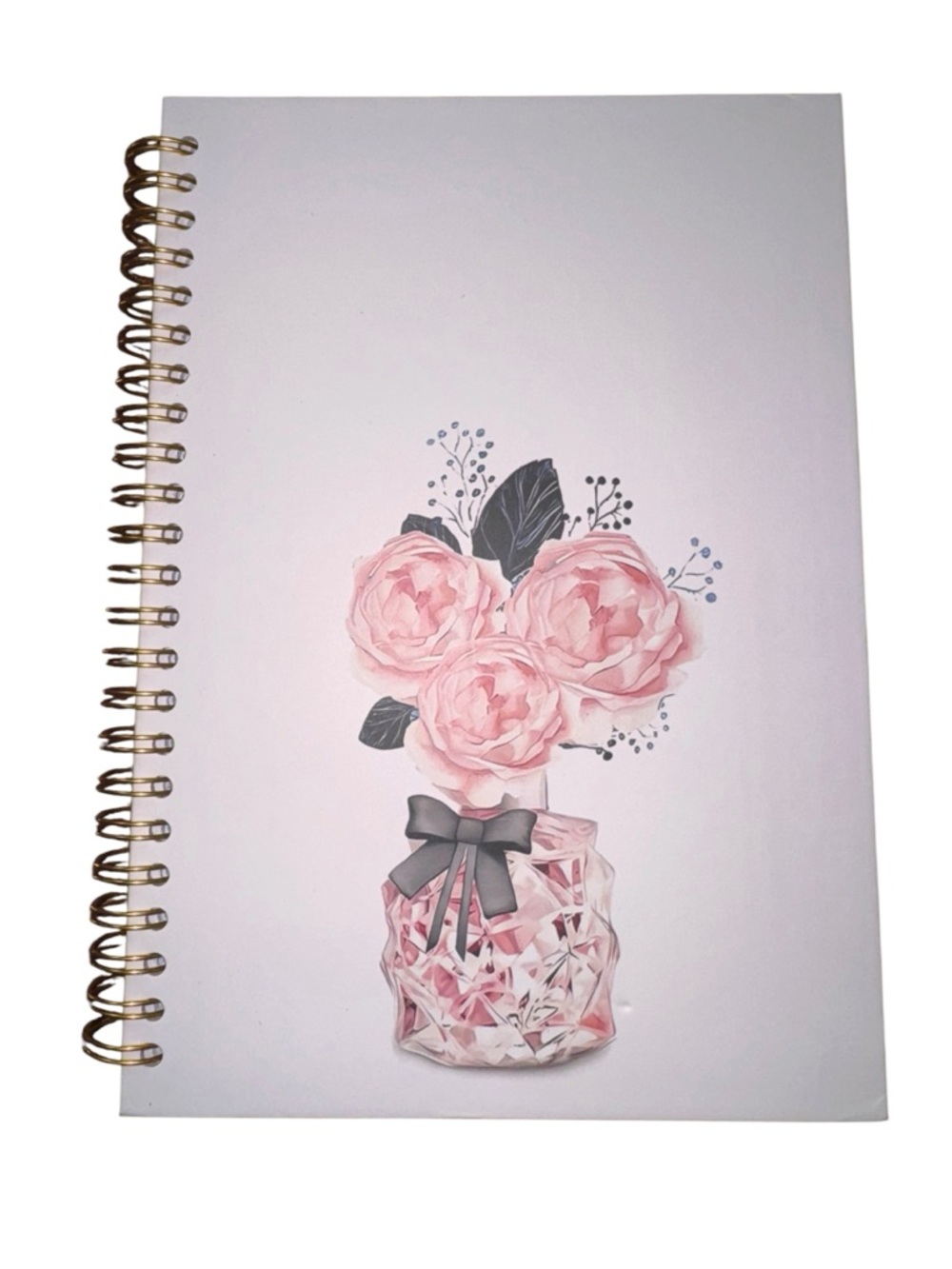 Floral Spiral Notebook - Pink Roses